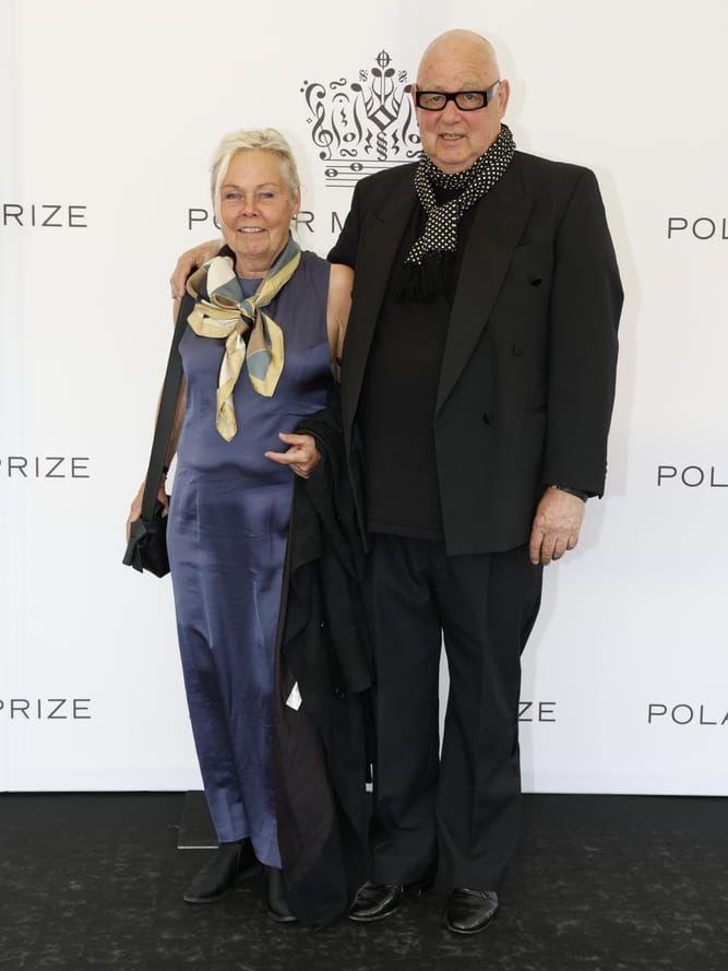 Tv-profilen och stjärnarkitekten Gert Wingårdh med hustrun Karin Wingårdh anländer till Polarpriset.