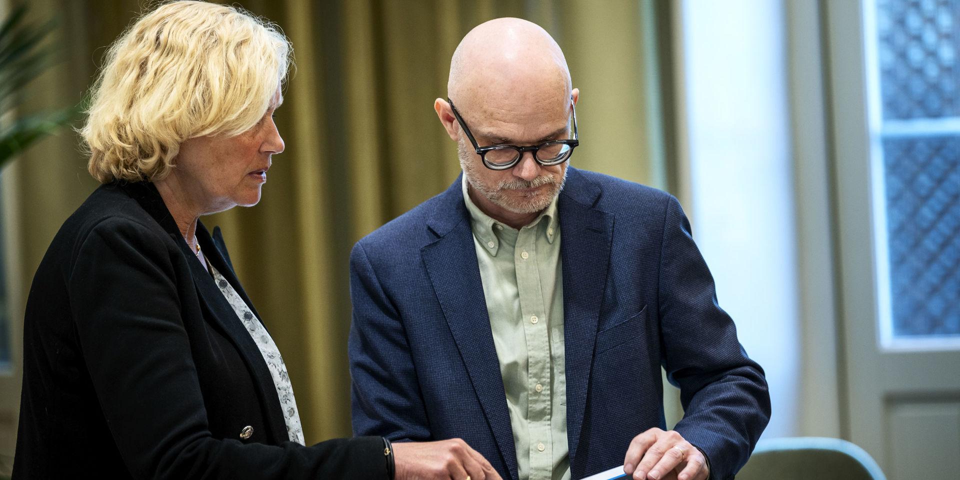 Hälso- och sjukvårdsdirektör Ann Söderström och smittskyddsläkare Thomas Wahlberg kunde på fredagen konstatera att Västra Götaland nått en platå i smittspridningen av covid-19.