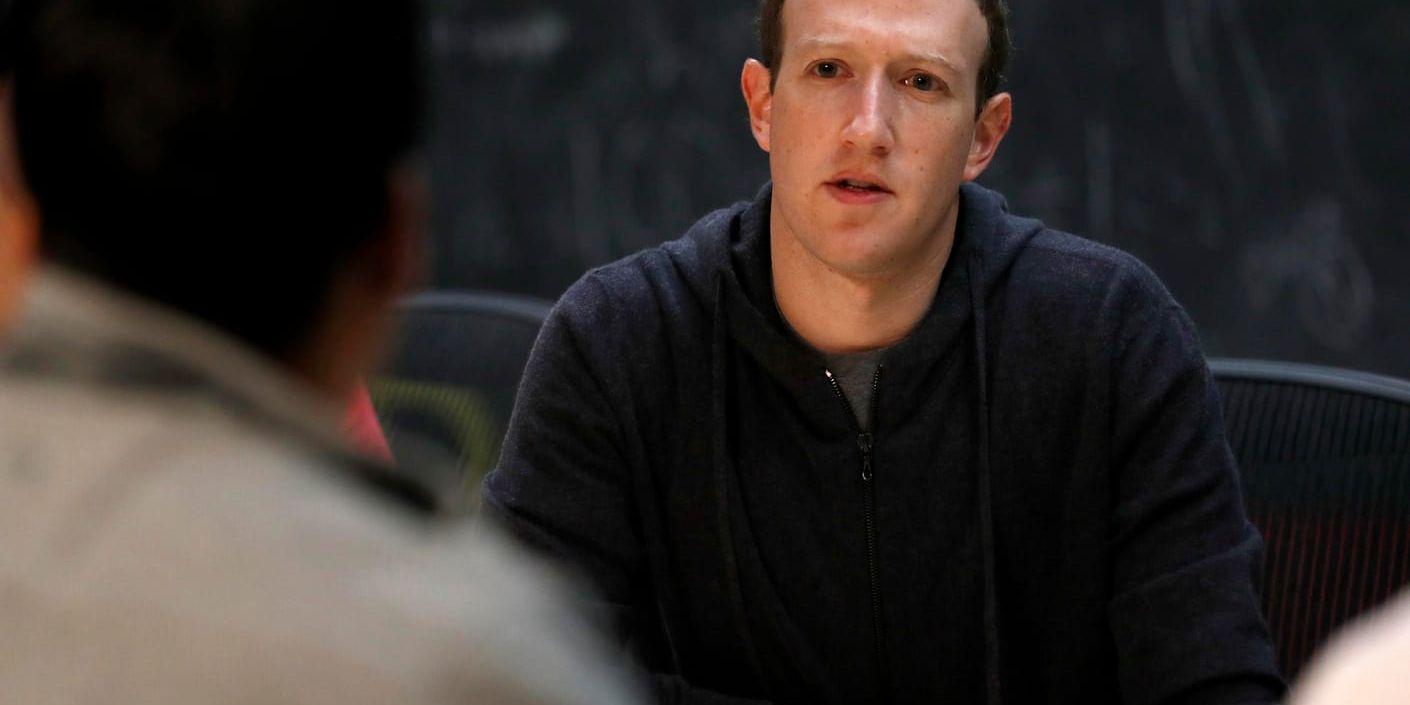 Facebooks grundare och vd Mark Zuckerberg, fotograferad i höstas.