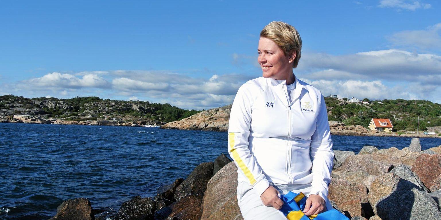 Simningen var Ria Damgren Nilssons stora passion som ung. Men någon stjärna blev hon aldrig. Det är i stället som styrelseledamot hon tagit sig hela vägen till OS.