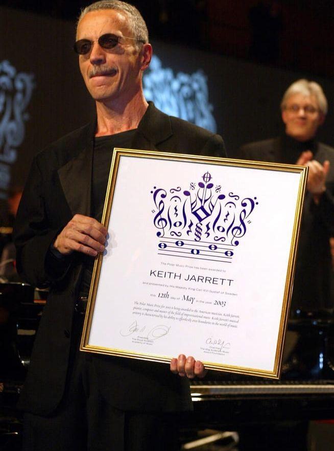 Keith Jarrett fick ta emot Polarpriset 2003. BILD:TT