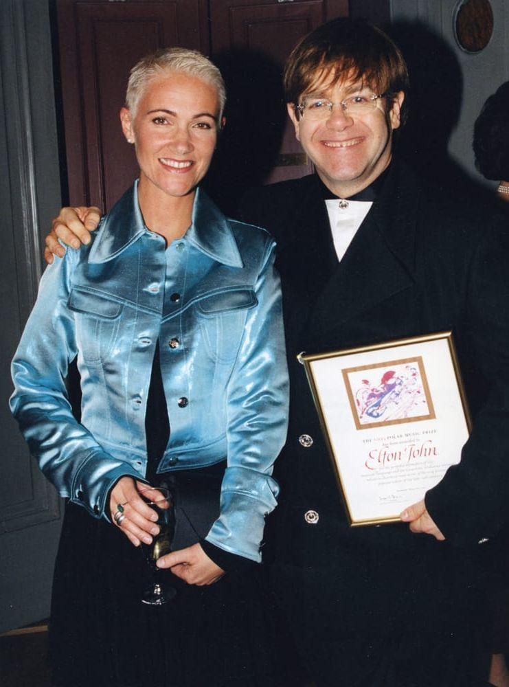 Sir Elton John fick priset 1995 och grattades av Marie Fredriksson. BILD: TT