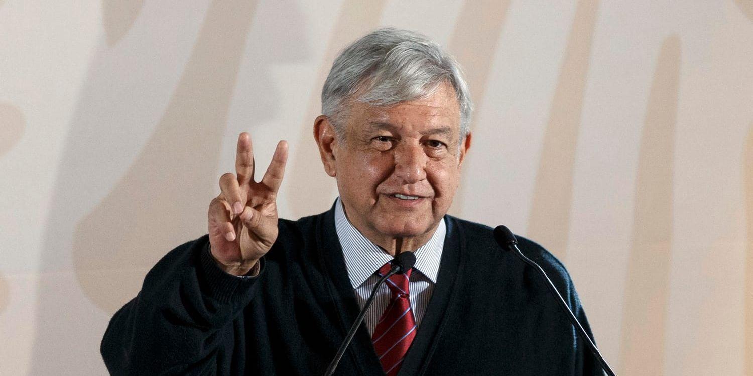 Mexikos president Andrés Manuel López Obrador. Arkivbild.
