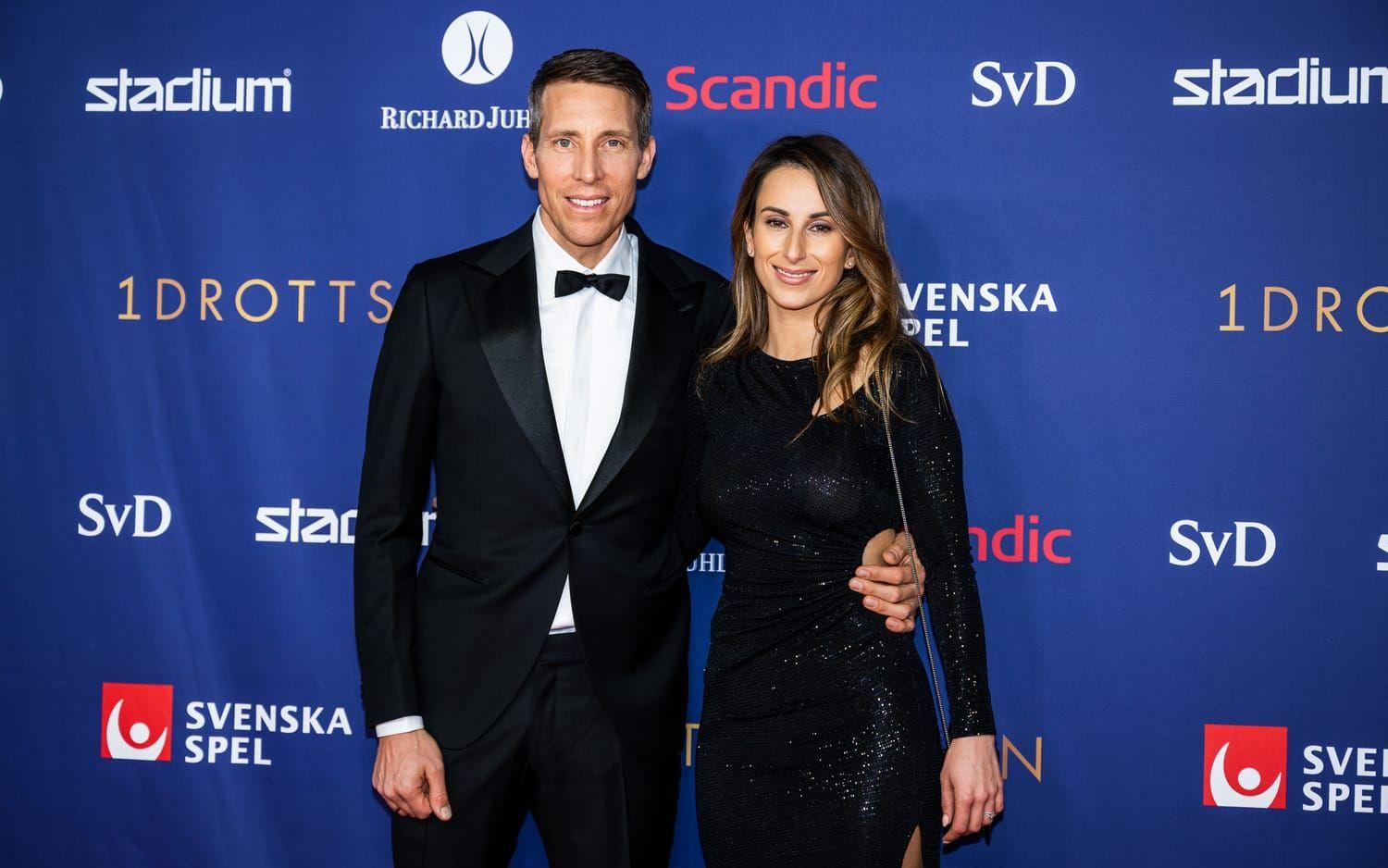 Henrik von Eckermann tillsammans med frun Janika Sprunger. Även han är nominerad till Jerringpriset. 