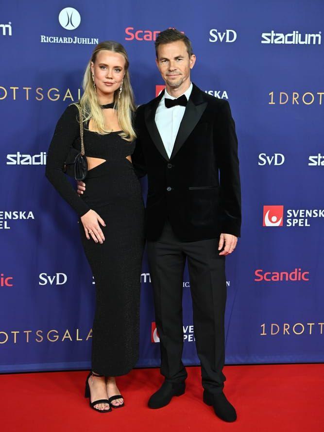 Fotbollsspelaren Niclas Alexandersson med sin dotter Tilda.