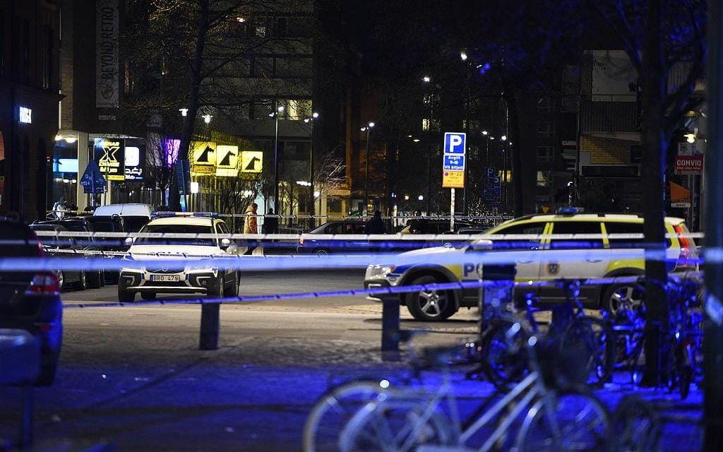12 Februari sköts en man i huvudet utanför en restaurang i centrala Malmö Bild: Arkiv  