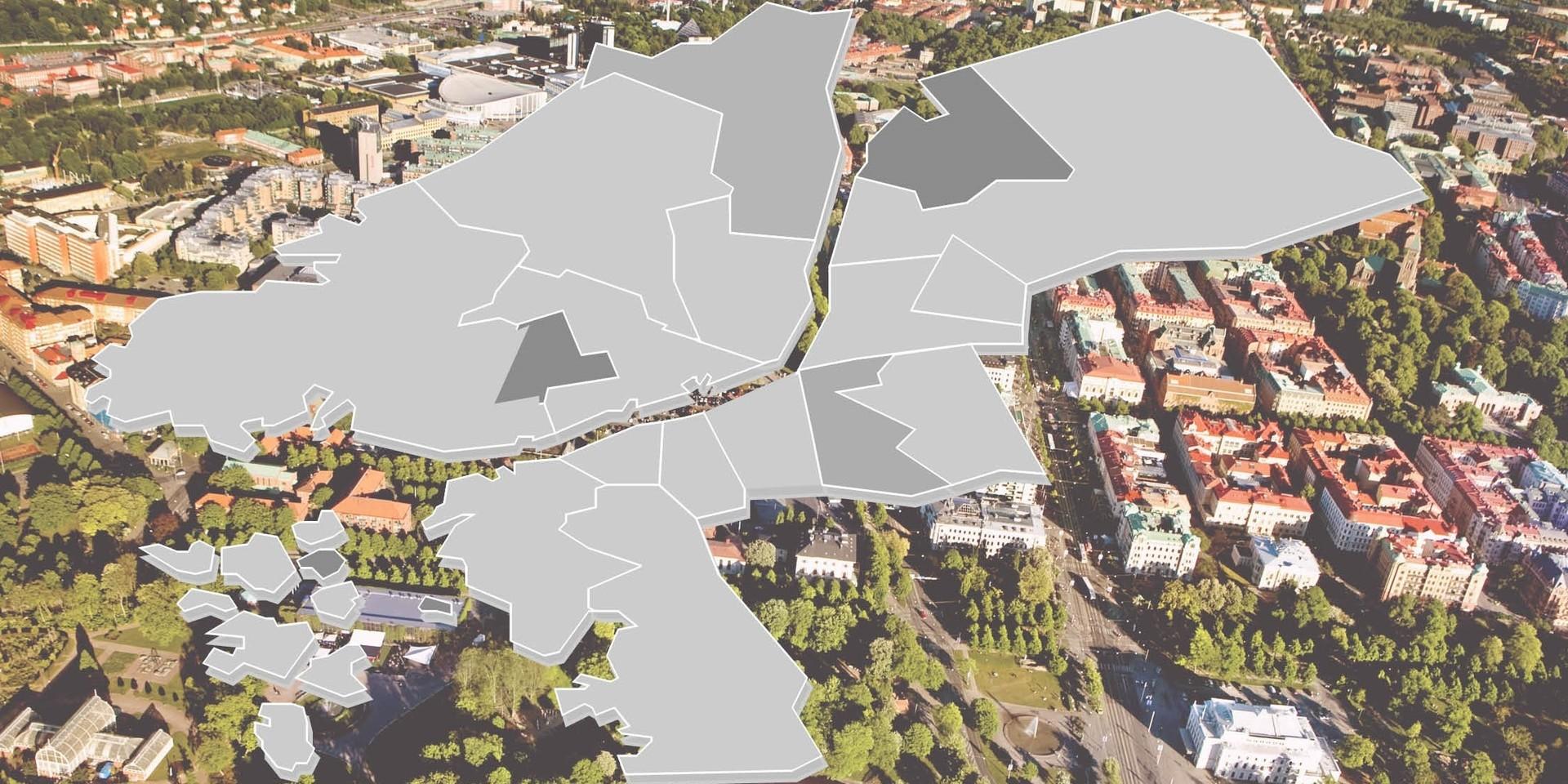 Se prisutvecklingen för bostadsrätter i Göteborg stadsdel för stadsdel. 