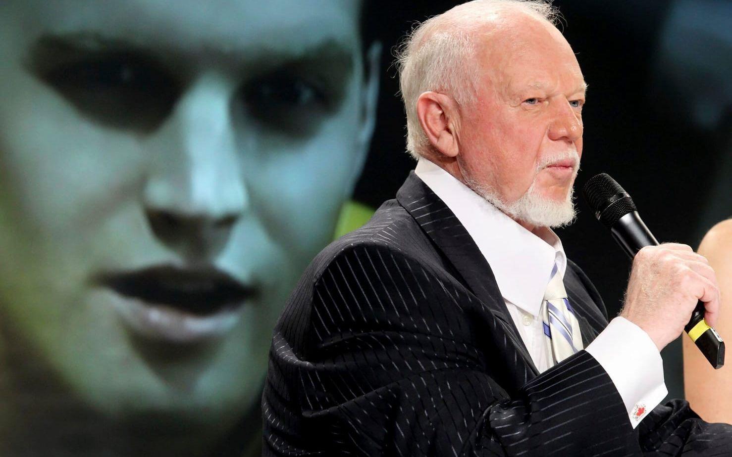 Den omstridde hockeyikonen Don Cherry får sparken från kanadensisk tv efter sina uttalanden. Arkivbild. 