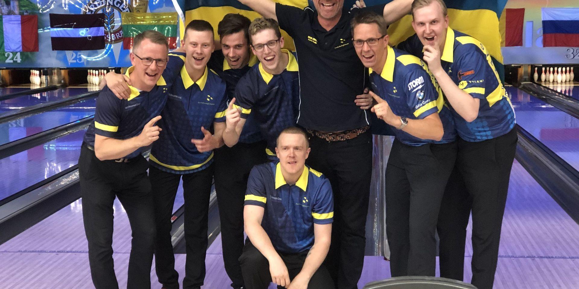 Det svenska guld-laget i München. 