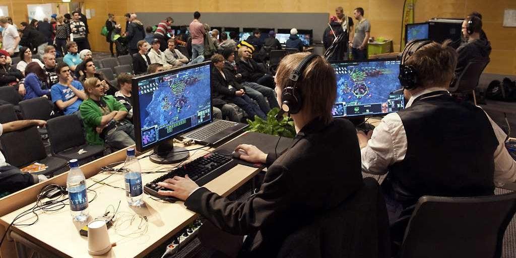 En turnering i datorspelet Starcraft II genomfördes på Svenska mässan.