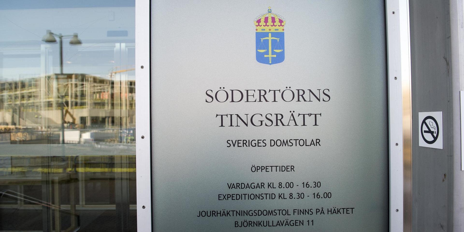 Södertörns tingsrätt i Huddinge kommun söder om Stockholm. Arkivbild.