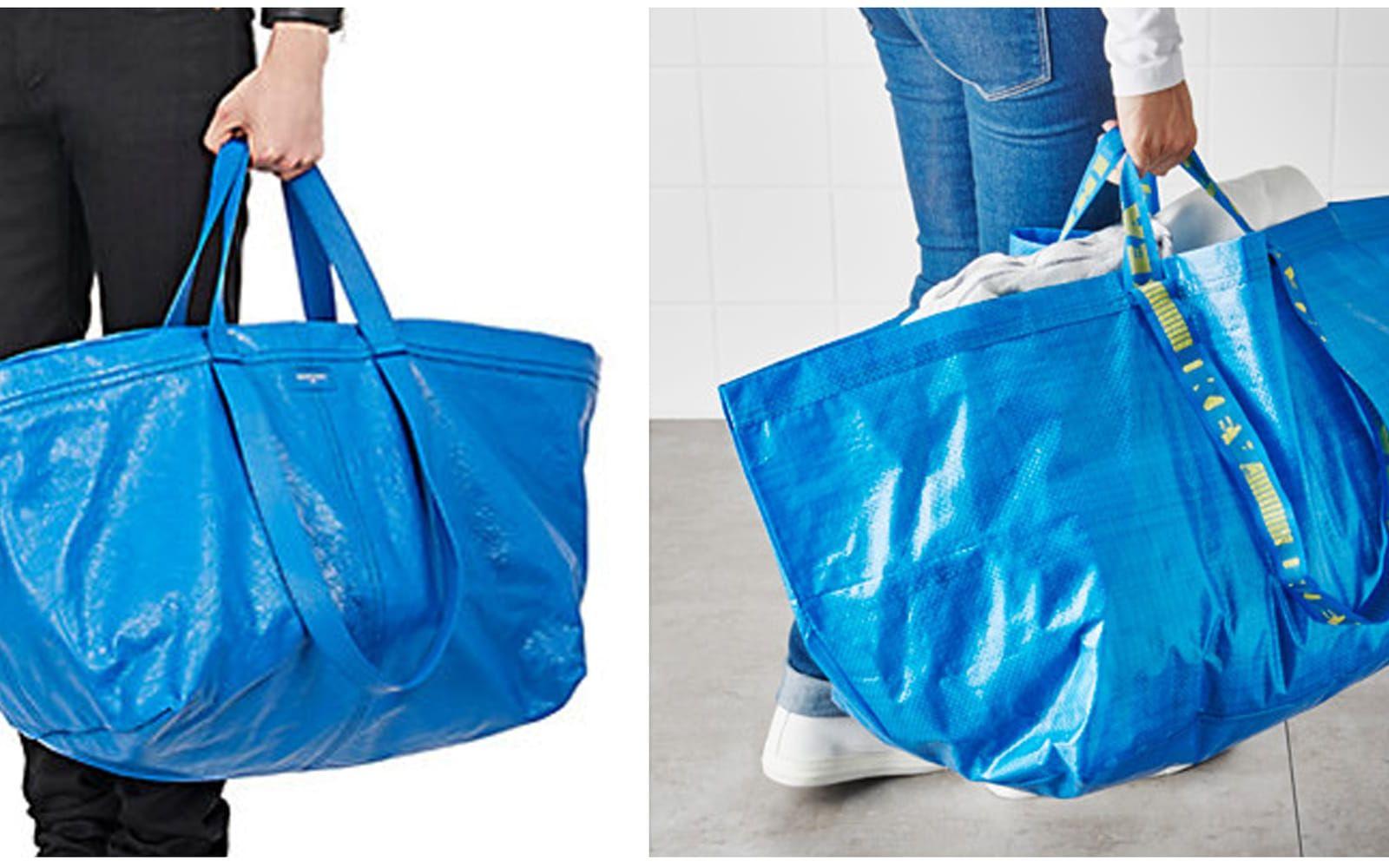 Lyx: 20 000 kronor, Balenciaga. Budget: 5 kronor, Ikea. Foto: Barney's/Ikea
