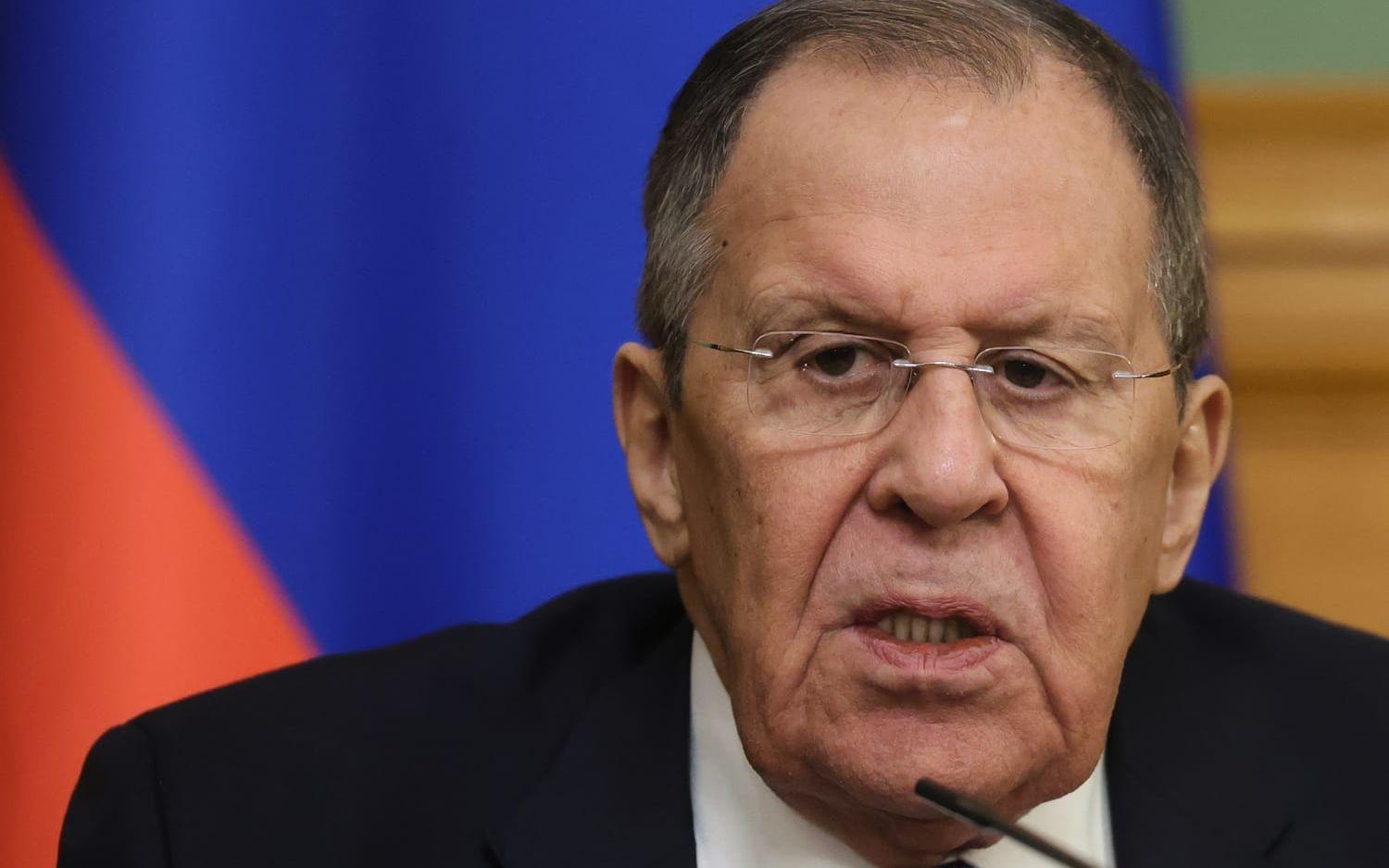 Rysslands utrikesminister Sergej Lavrov på bild från i april.