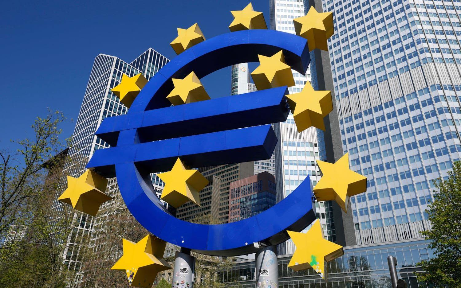 Statistik från eurozonen. Arkivbild