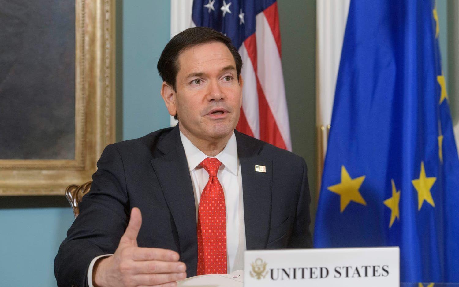 USA:s utrikesminister Marco Rubio. Bild från förra veckan.