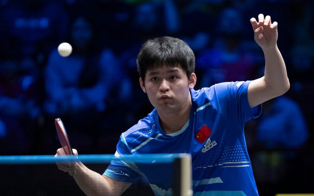 Kina, med världssexan Lin Shidong, förlorade oväntat mot Sydkorea i lag-VM i bordtennis. Arkivbild.