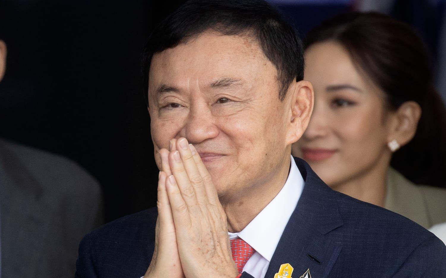 Thailands före detta premiärminister Thaksin Shinawatra. Arkivbild.