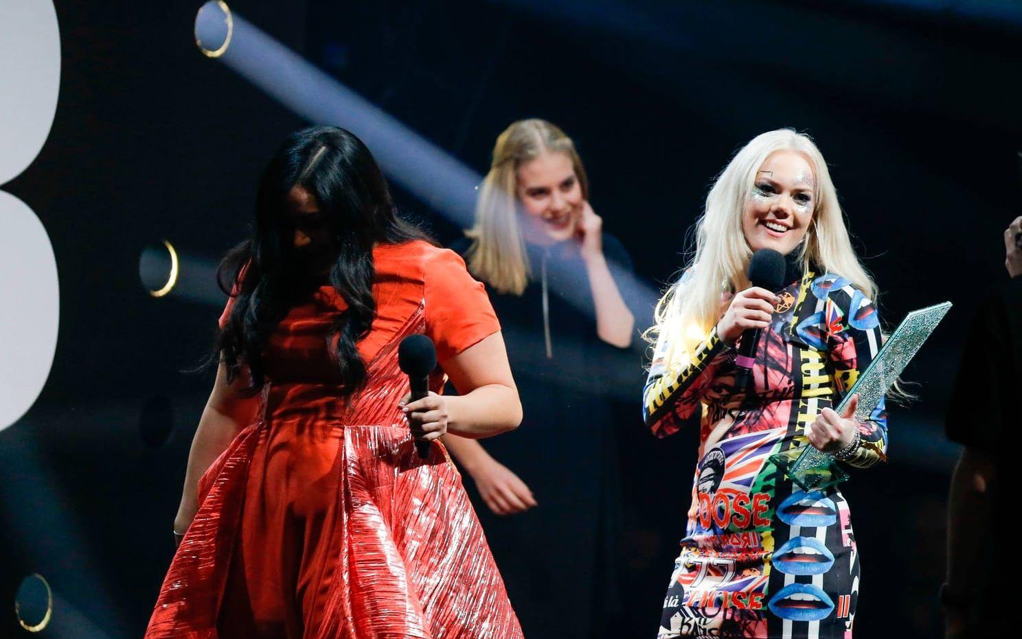 Vid årets P3 Guld-gala fick hon pris för Årets pop. Bild: TT.