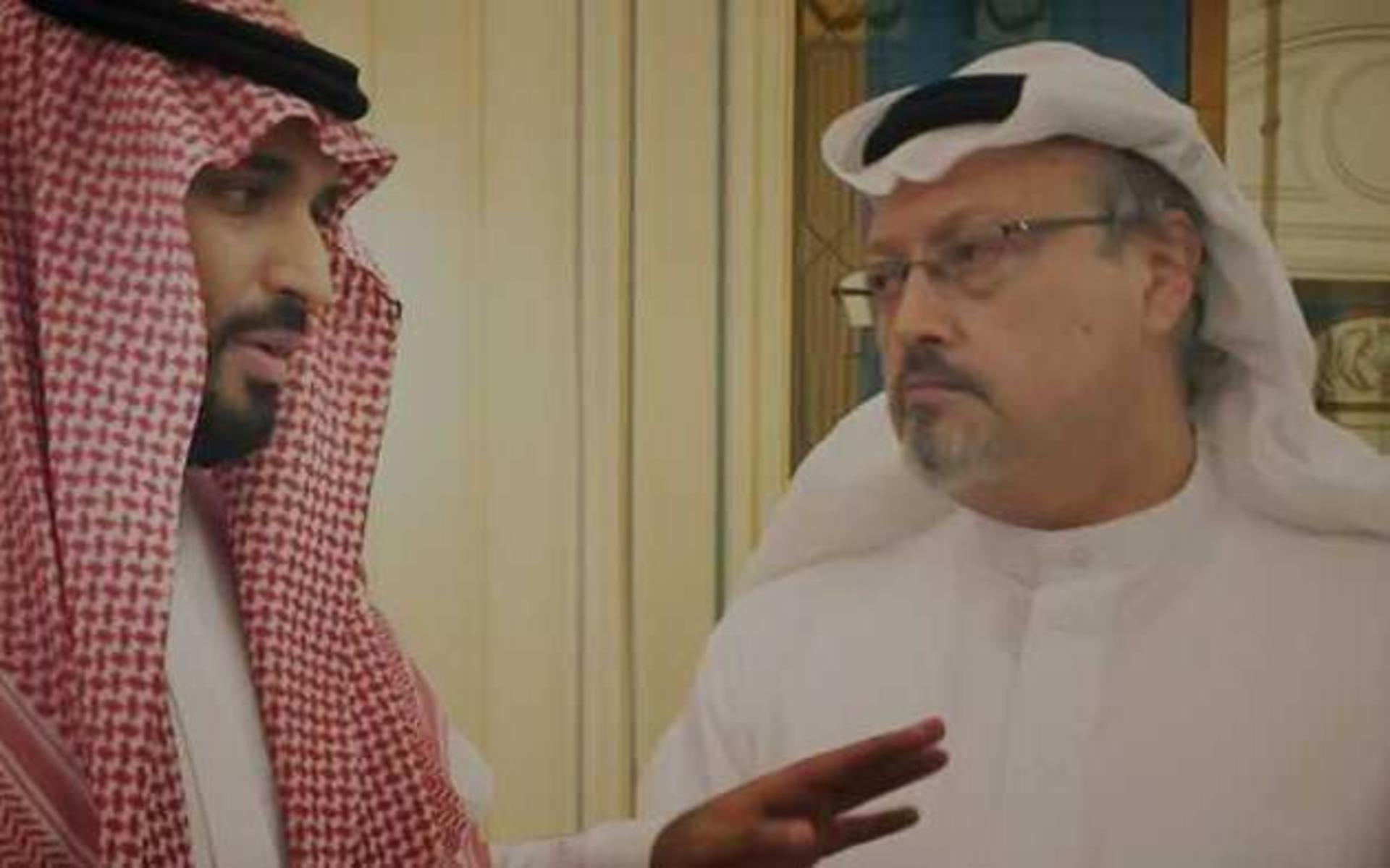 Dokumentären ”The Dissident” fokuserar på mordet på journalisten Jamal Khashoggi (till höger i bild).