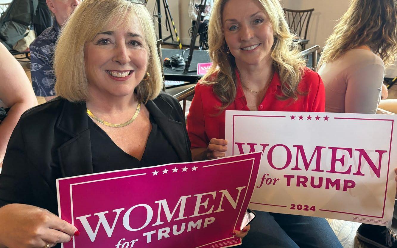 Läraren Stephanie Cole och konsulten Mary Bignault bor båda i Atlanta i Georgia och stödjer Republikanernas Donald Trump.