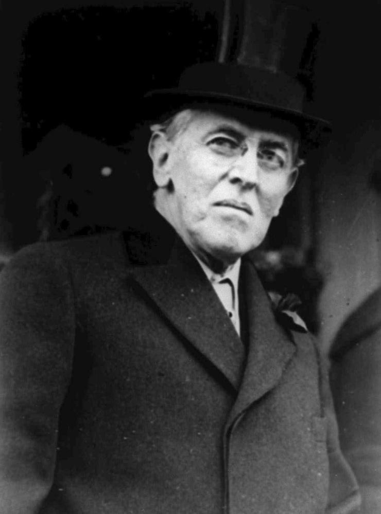 Woodrow Wilson smittades av spanska sjukan 1919.