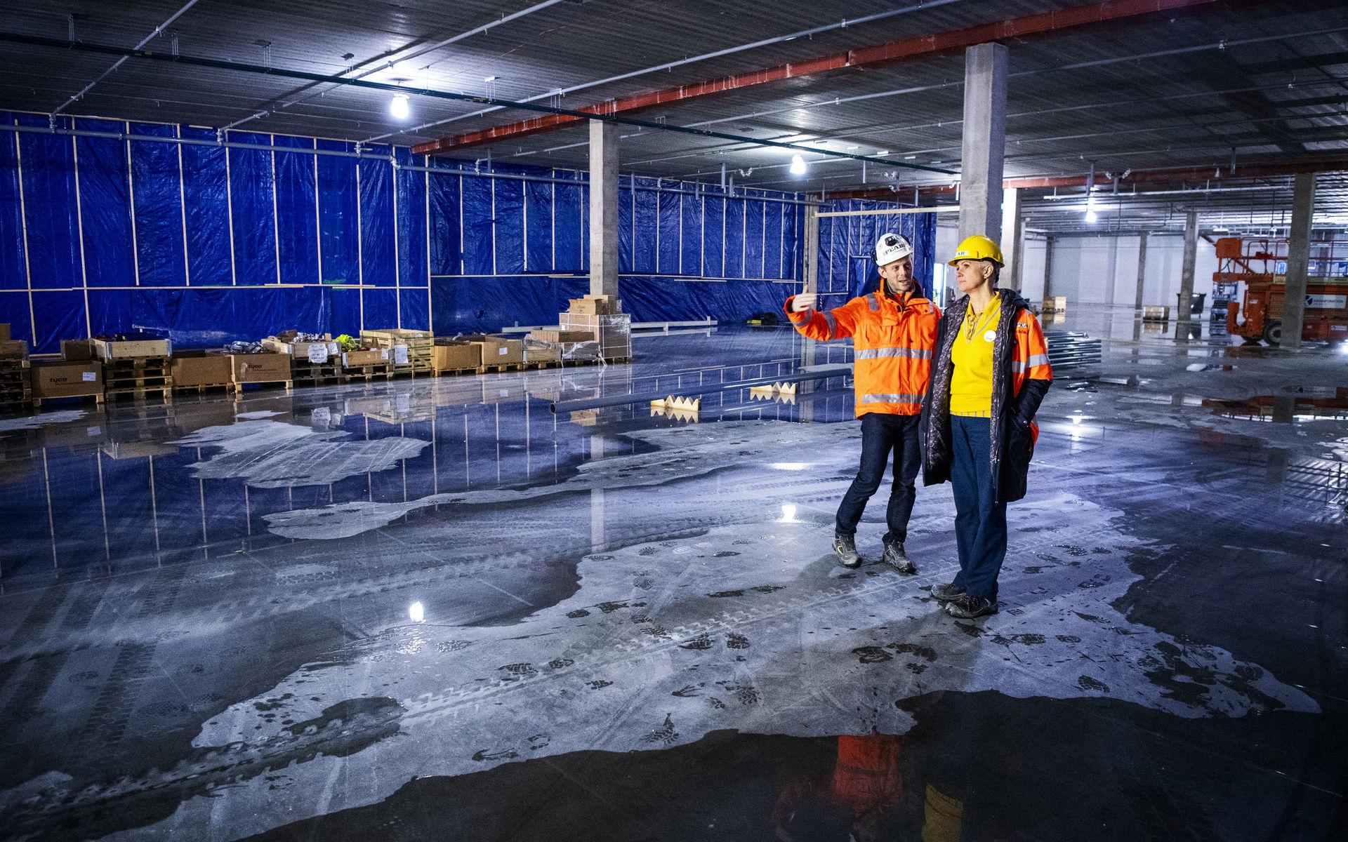 Så här såg Ikeas nya varuhus i Kållered ut när GP besökte byggarbetsplatsen i december 2020. 