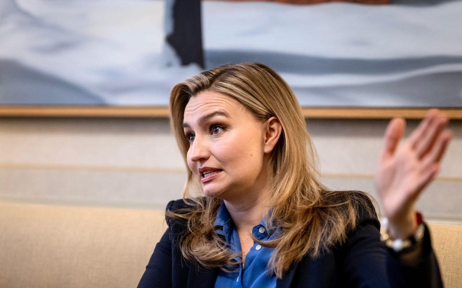 Kristdemokraternas partiledare Ebba Busch. Arkivbild.