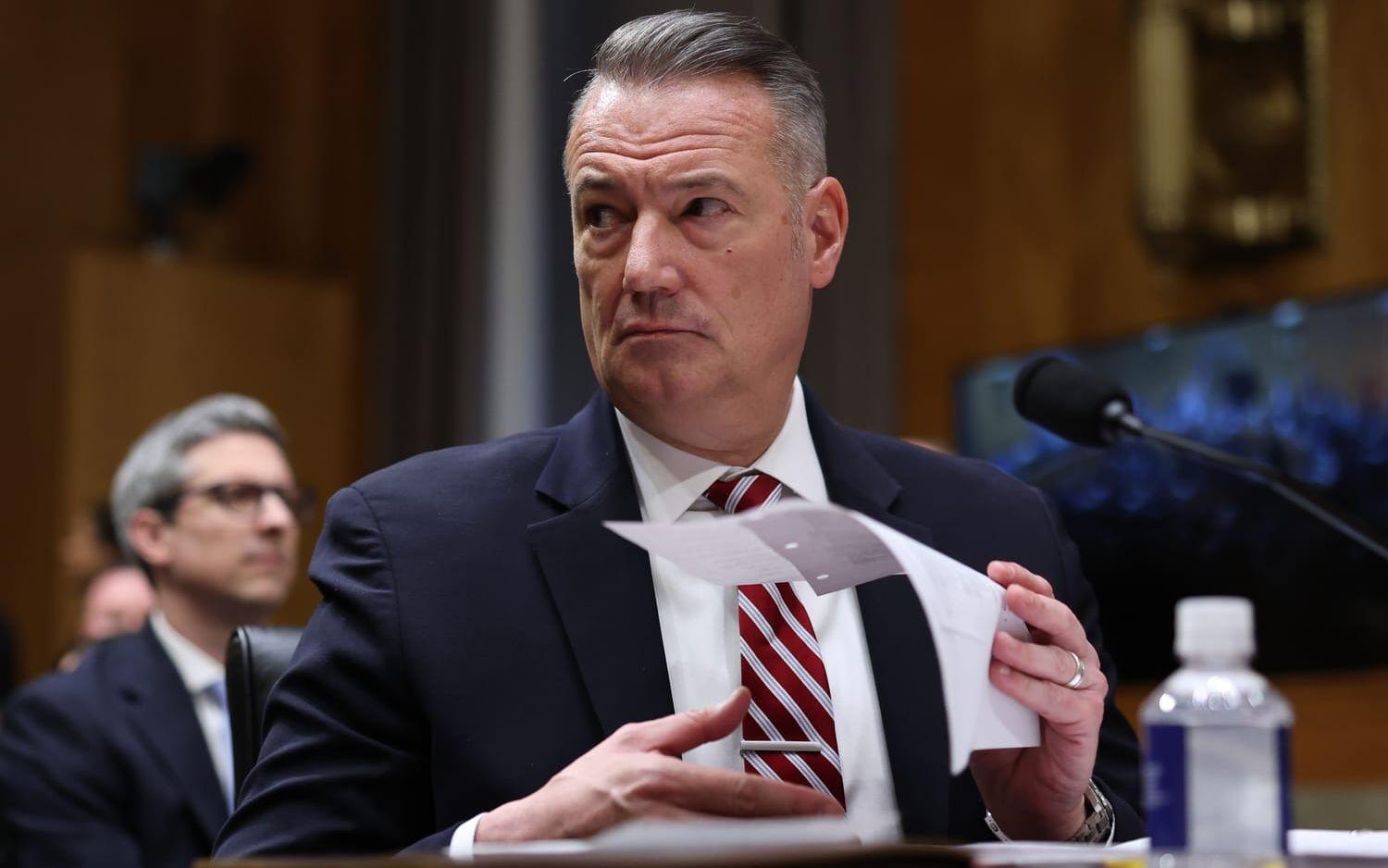 Todd Lyons lämnar jobbet som ICE-chef. Bild från februari.