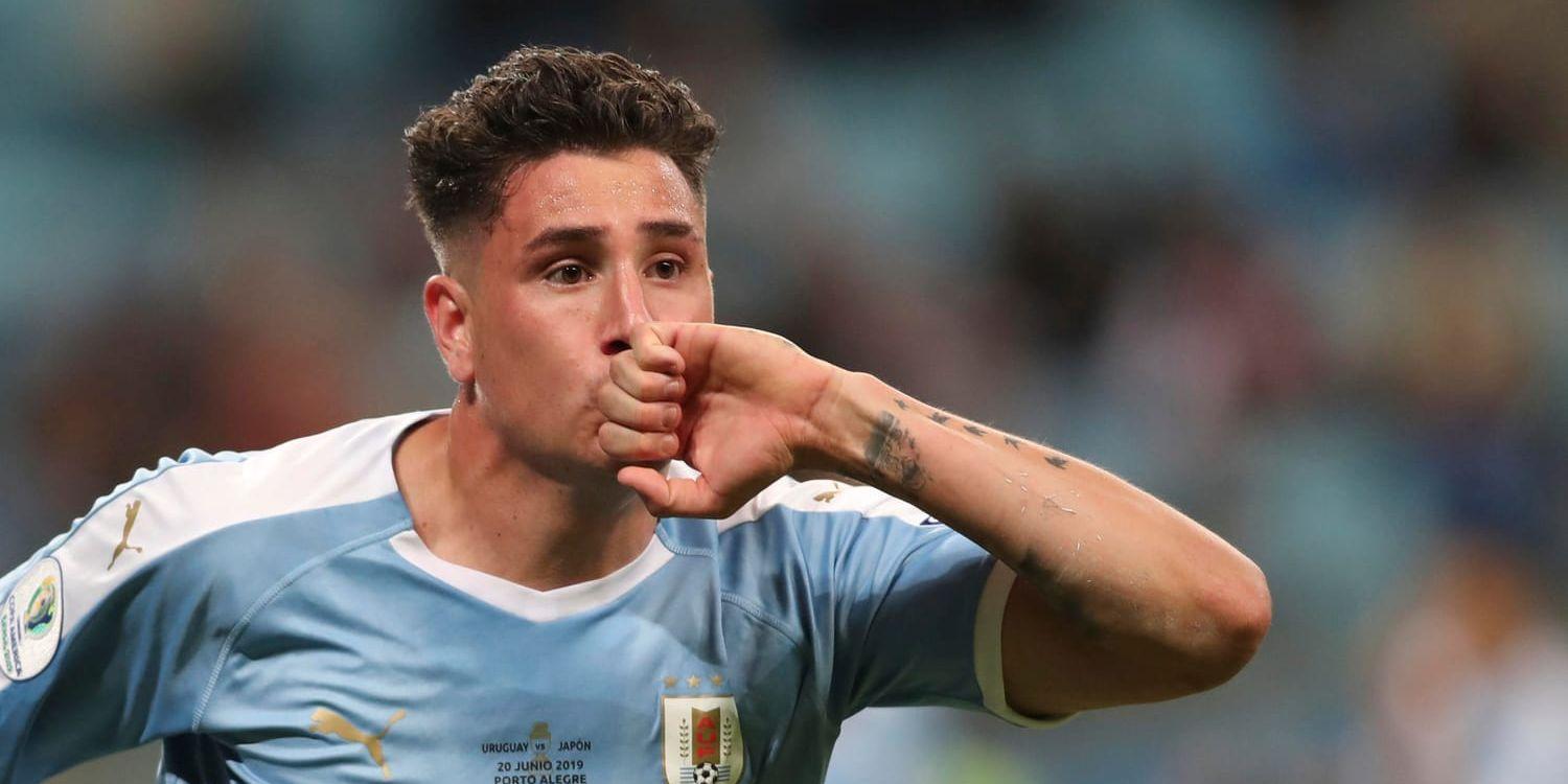Giménez kvitteringsmål räddade poängen till Uruguay.