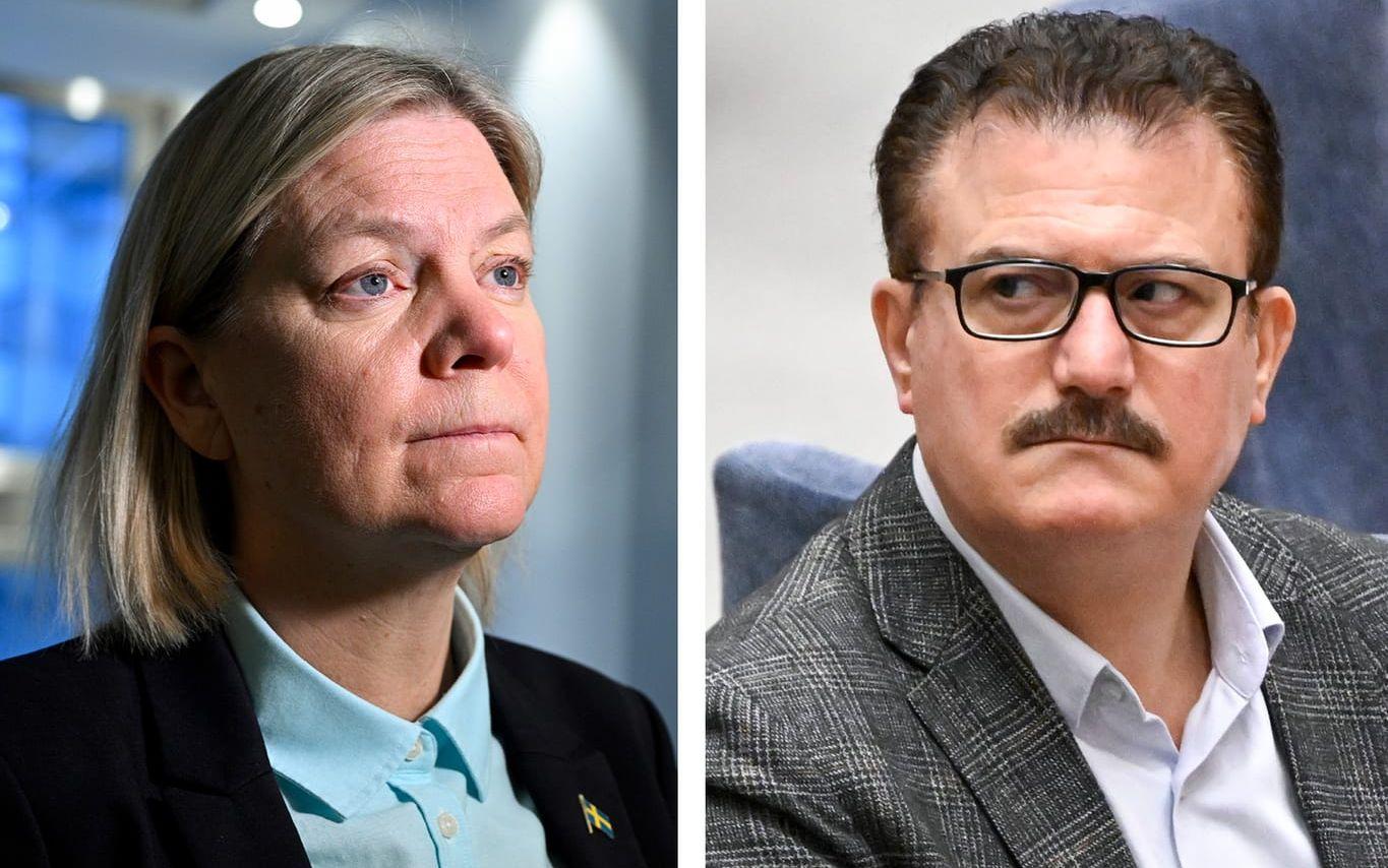 Magdalena Andersson och Jamal El-Haj.