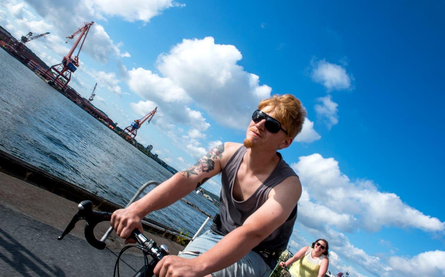 "Man är alltid glad när man cyklar. Det frigör lycka i kroppen", säger Per Söreke. Bild: Anders Hofgren