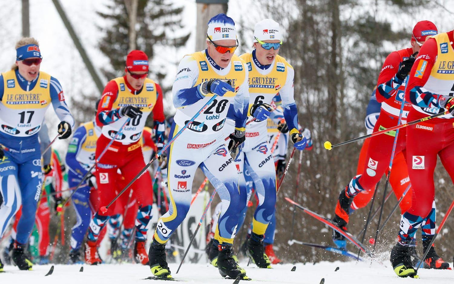 William Poromaa imponerade och tog en tredjeplats i den klassiska masstarten i Lahtis