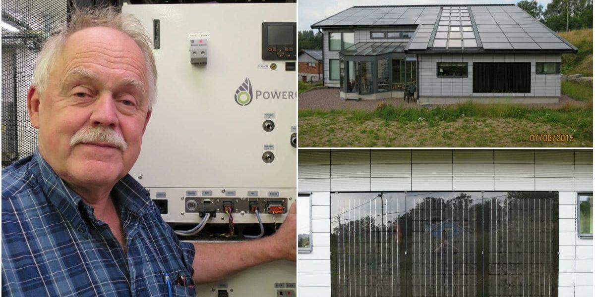 Hans-Olof Nilsson har byggt ett klimatsmart hus och är helt självförsörjande på el.