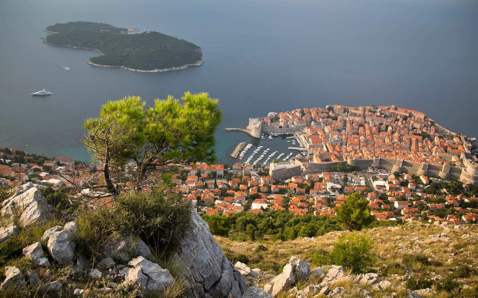 Dubrovnik uppifrån. Bild: TT
