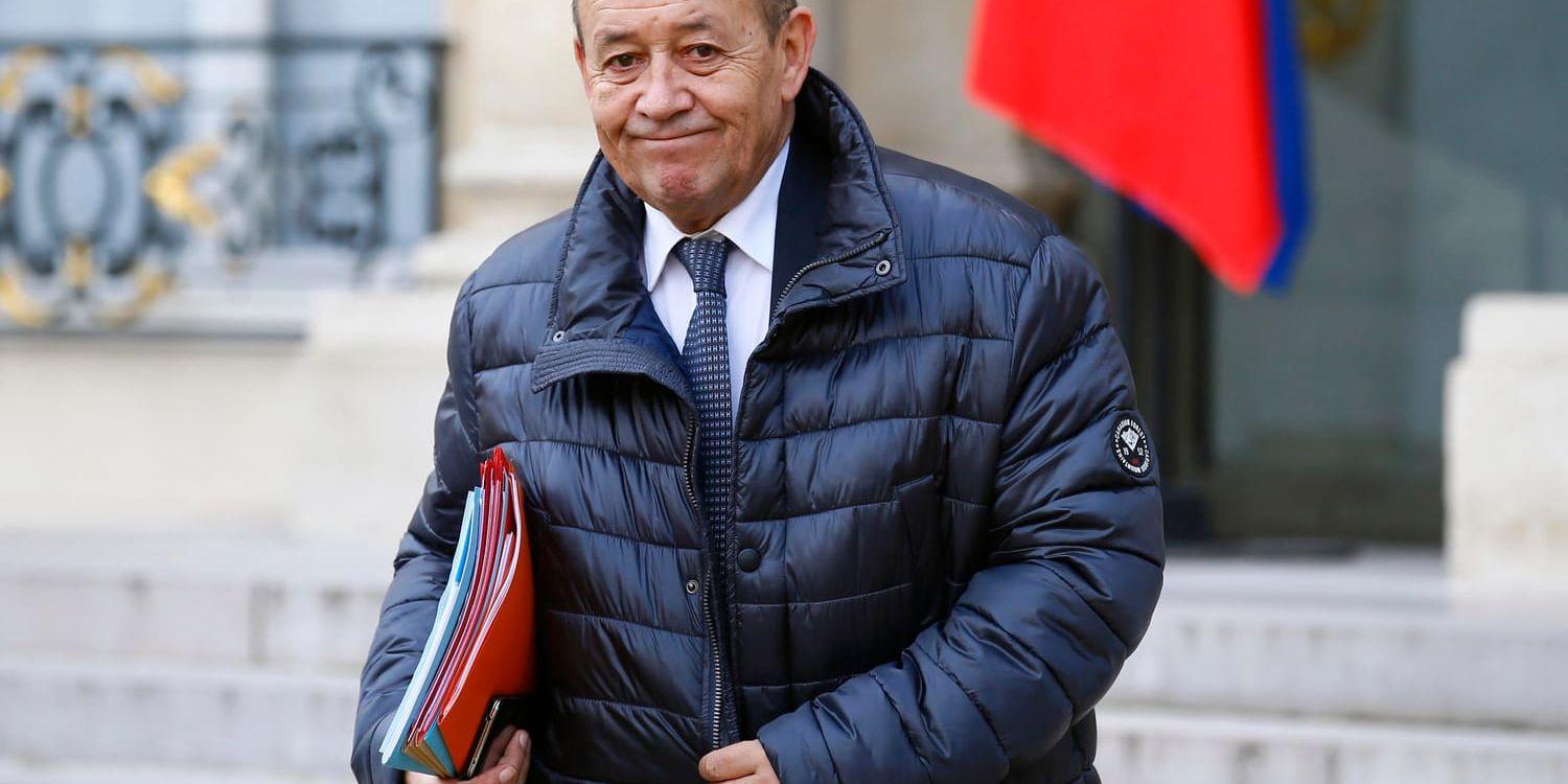 Frankrikes utrikesminister Jean-Yves Le Drian. Arkivbild.