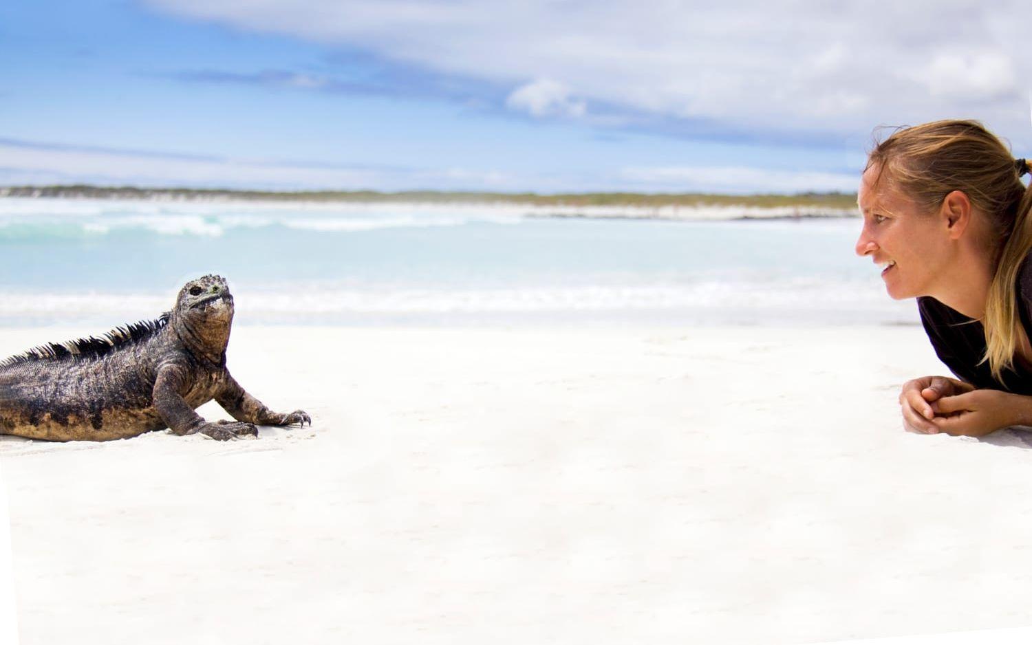 Hanna fick uppleva naturen på nära håll under resan, bland annat på Galápagosöarna utanför Ecuador. Bild: Hanna Mi Jakobson