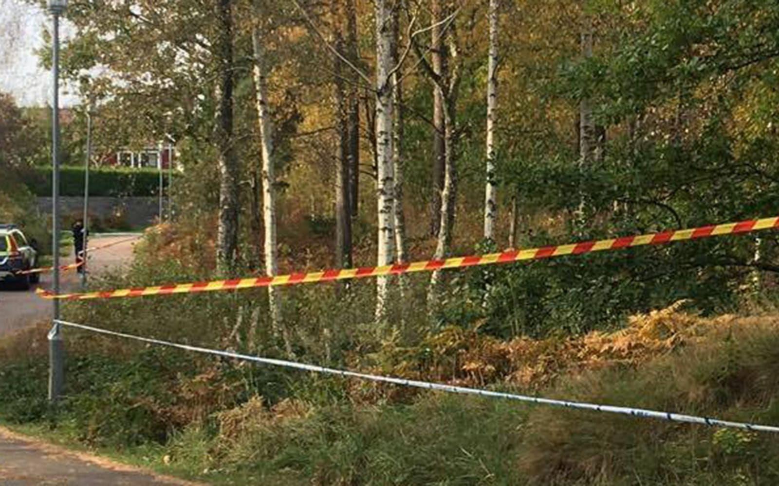 En kropp har hittats i en tjärn i Rannebergen. Polisen utreder mord. FOTO: CECILIA VACCARI