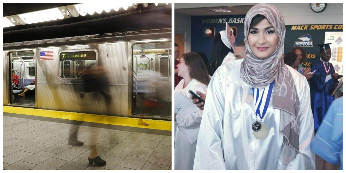 Ingen på tunnelbanan ska ha försökt hjälpa 18-åringen att värja sig mot attackerna. Kollage: GP Bilder: Frank Franklin II / Facebook