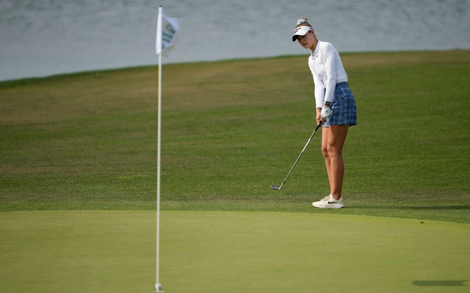 Nelly Korda är i ledning inför den sista och fjärde rundan.