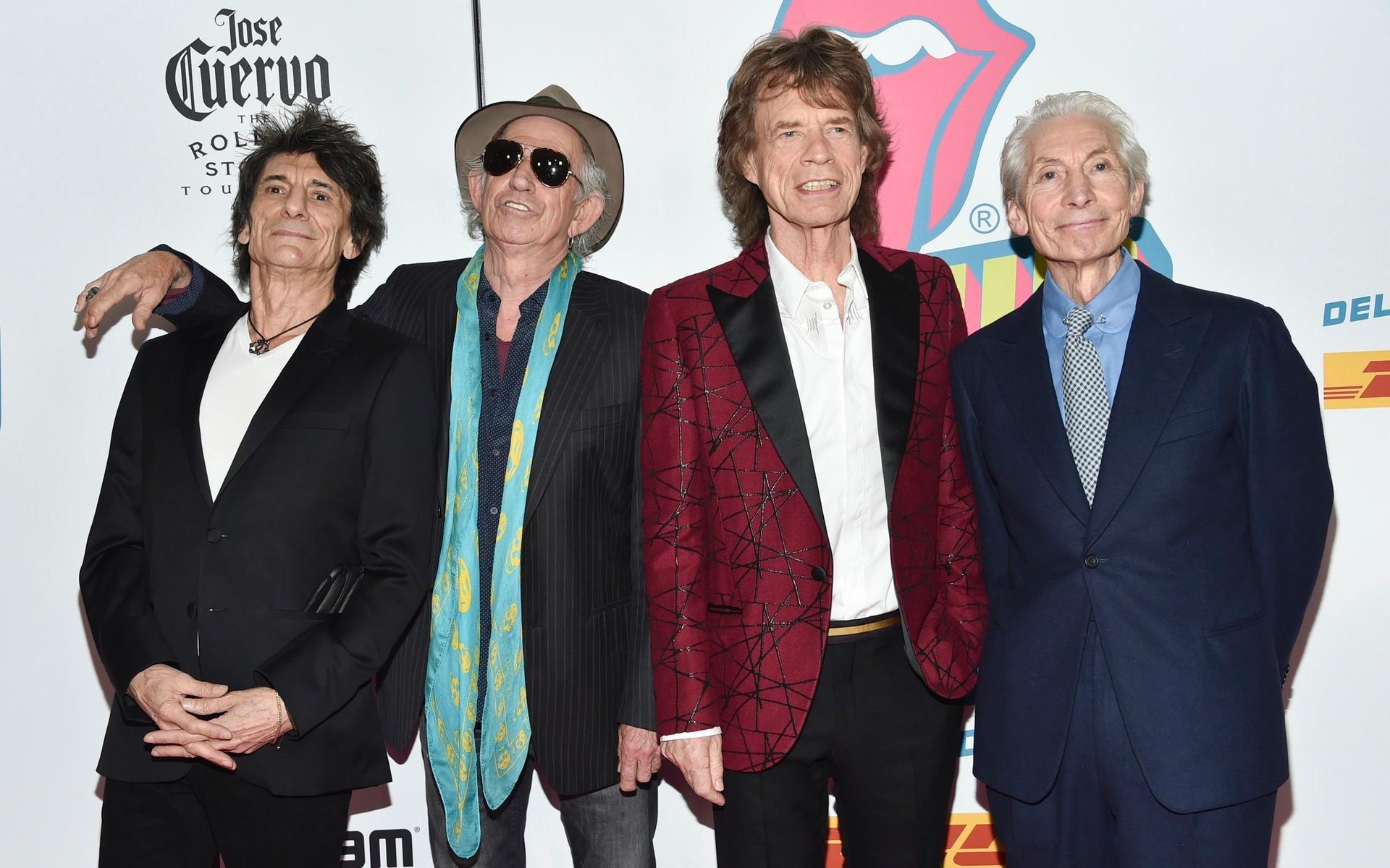 Ronnie Wood, Keith Richards, Mick Jagger and Charlie Watts.