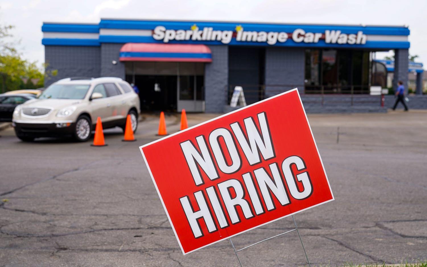 Färska jobbsiffror från USA. Arkivbild