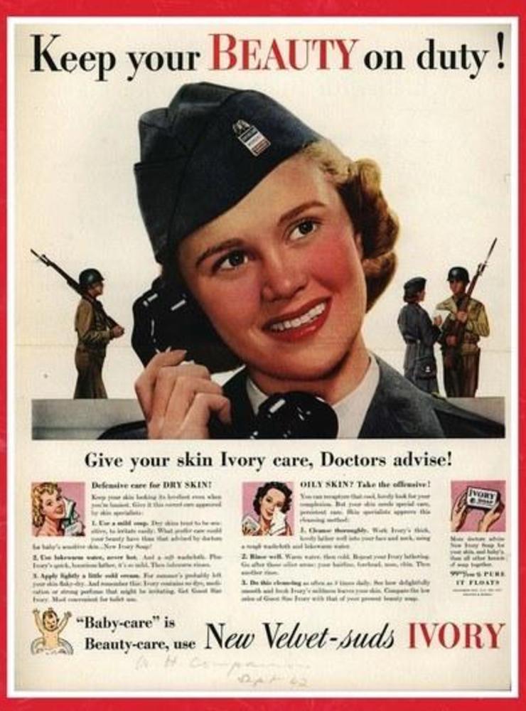 Under Andra världskriget lanserades kampanjen ”Beauty is Your Duty” i Storbritannien.