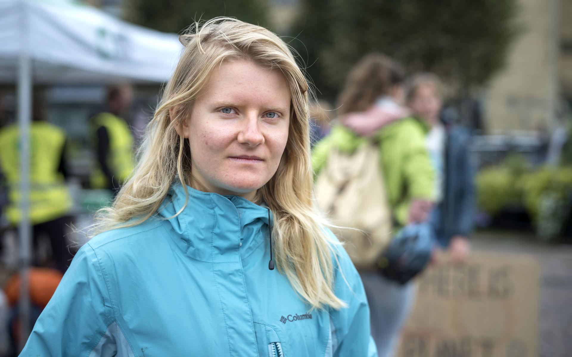 Lydia Rysavy, inspirerad av Greta Thunberg och engagerad i Friday for future, hoppas att fler Göteborgare demonstrerar för klimatet nästa fredag.