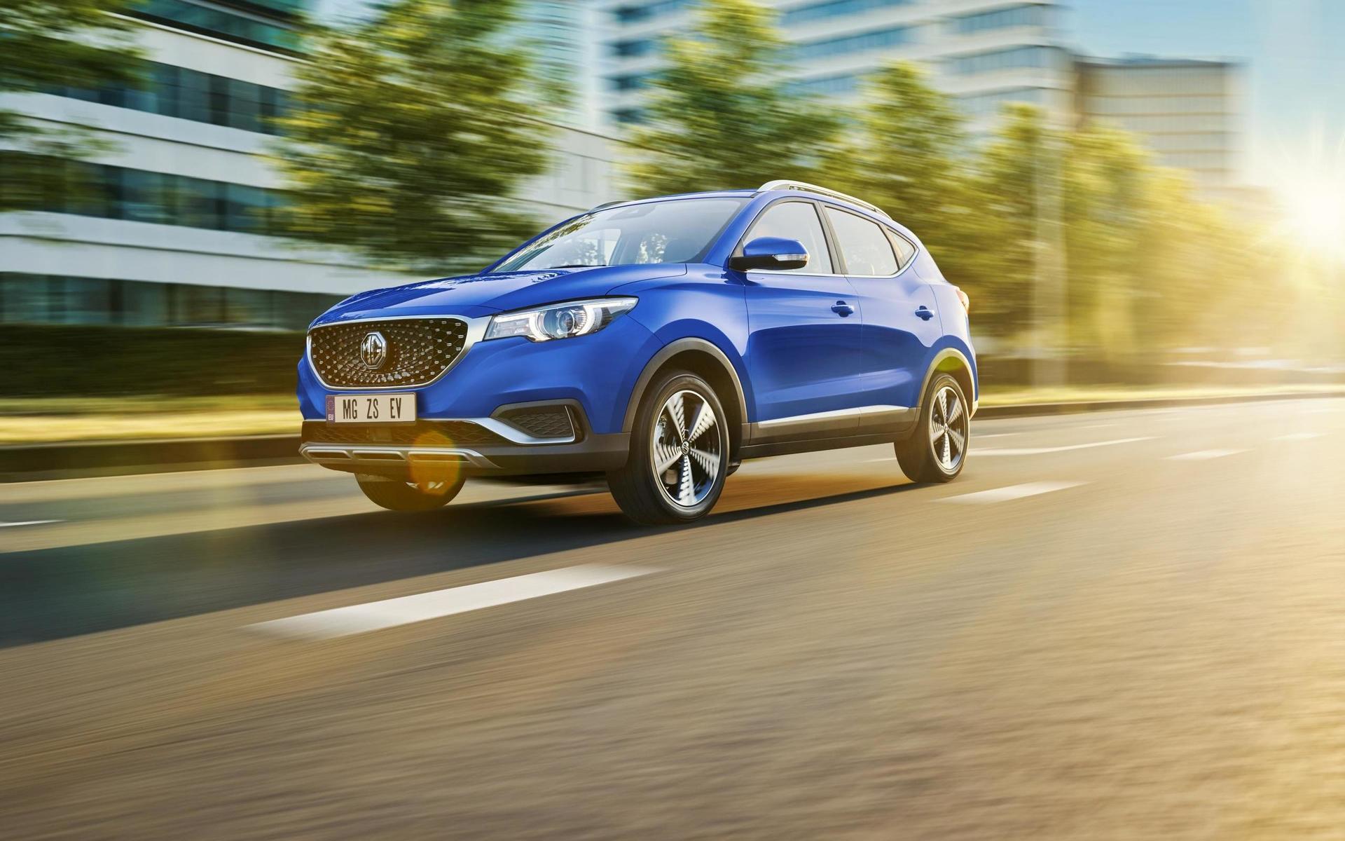 Bilmärket MG:s helelektriska kompaktsuv ZS EV.