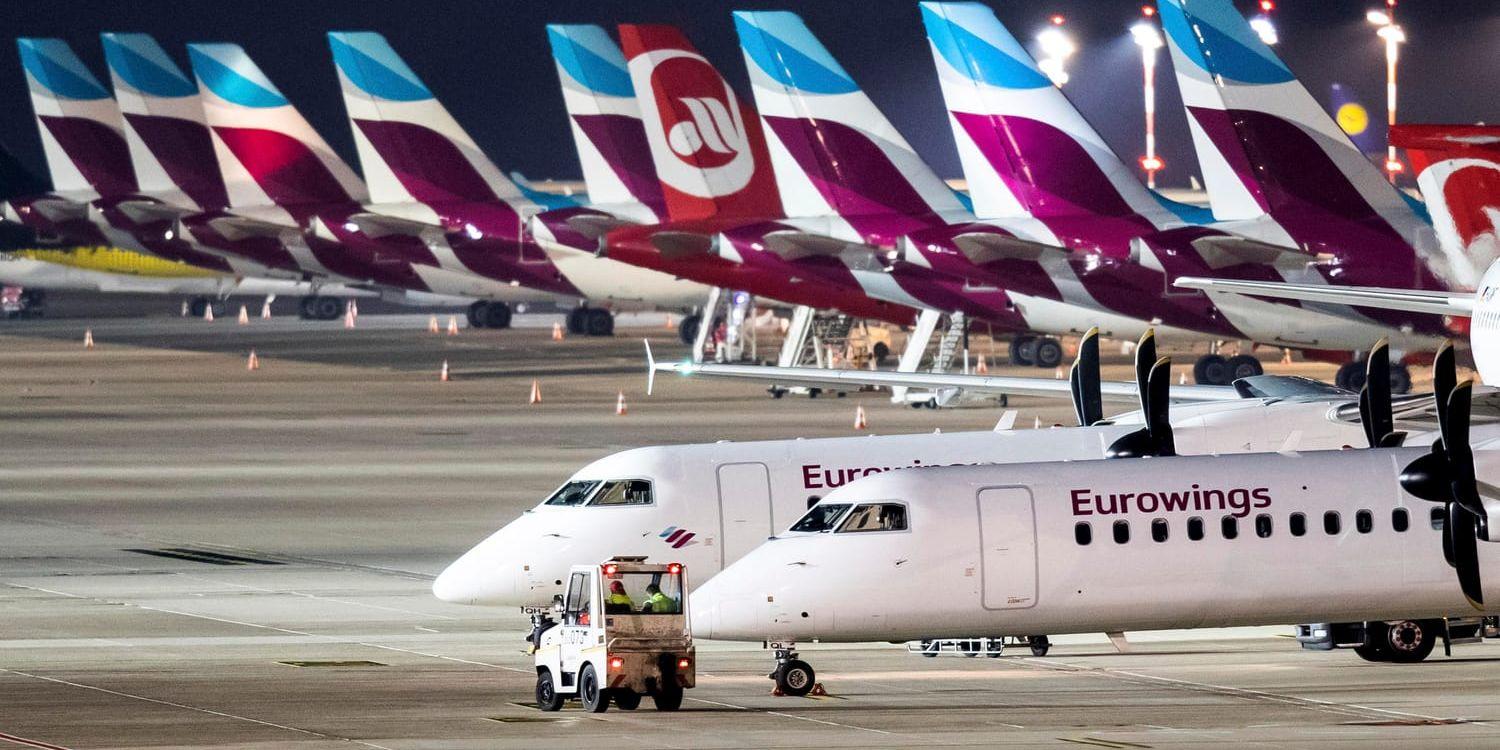 Två avgångar med Eurowings är inställda från Arlanda. Arkivbild.