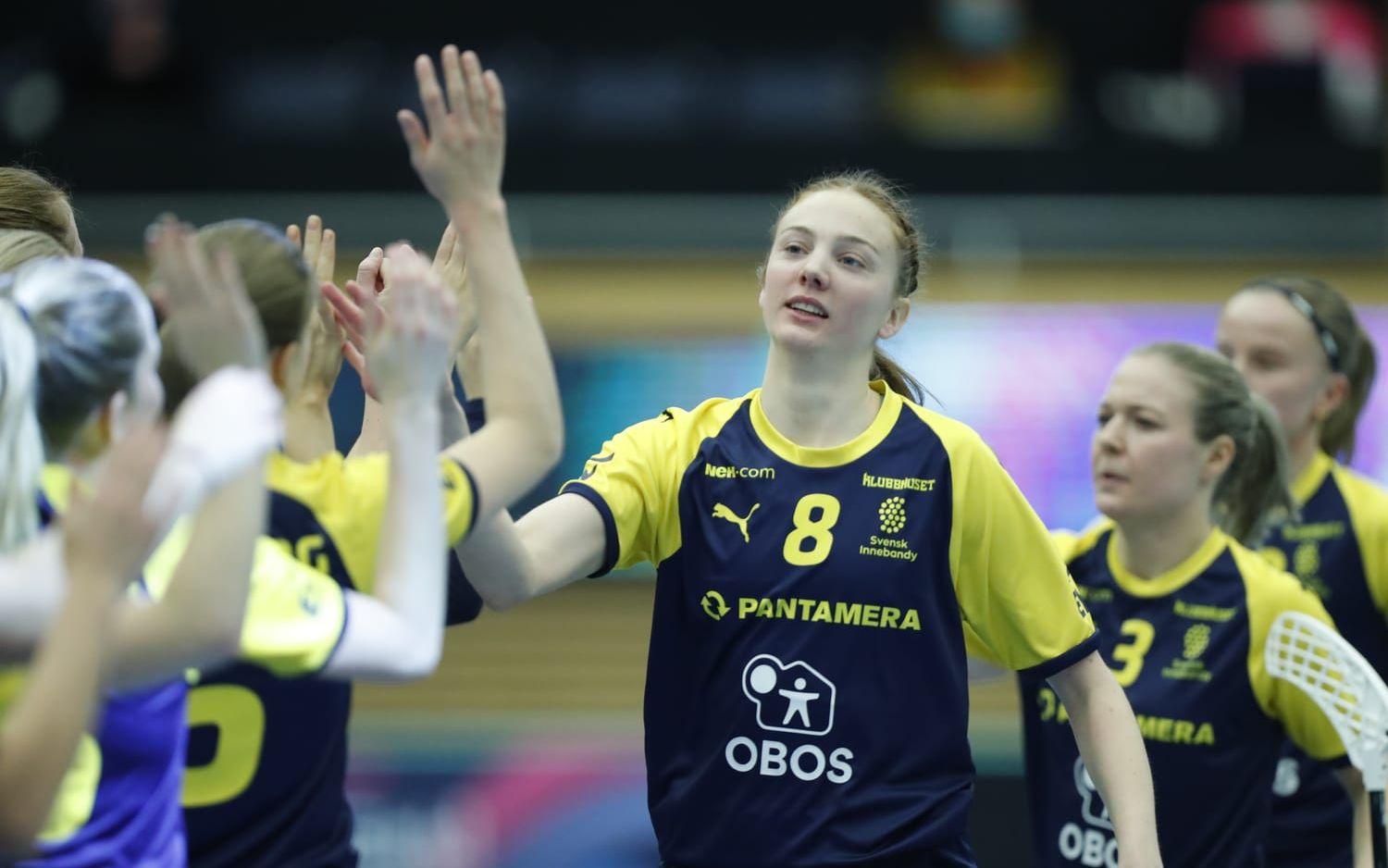 Ellen Rasmussen får söka sig till en ny klubb i och med att Malmö FBC drar sig ur innebandyns högsta liga. Arkivbild.