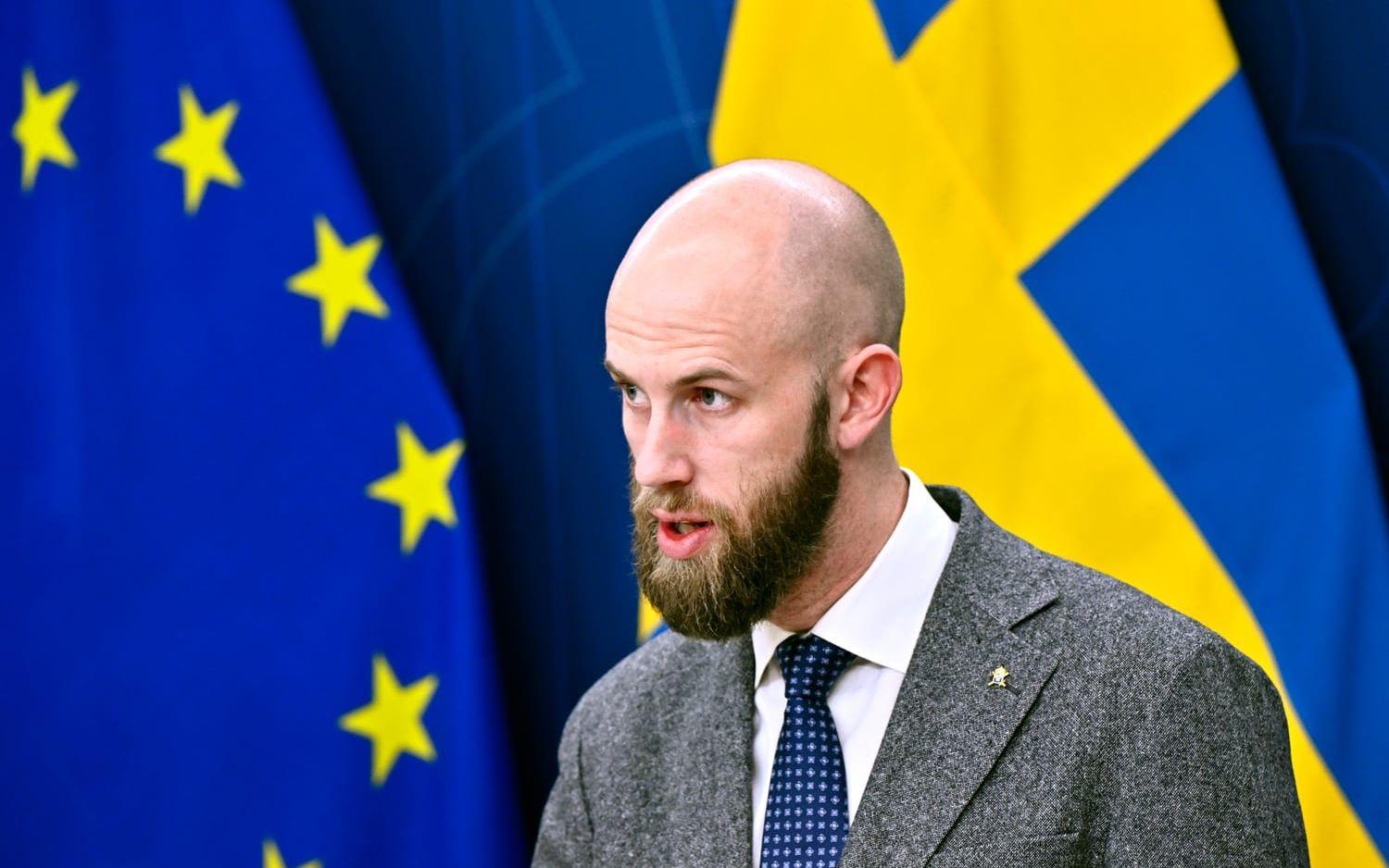 Minister för civilt försvar, Carl-Oskar Bohlin (M). Arkivbild.