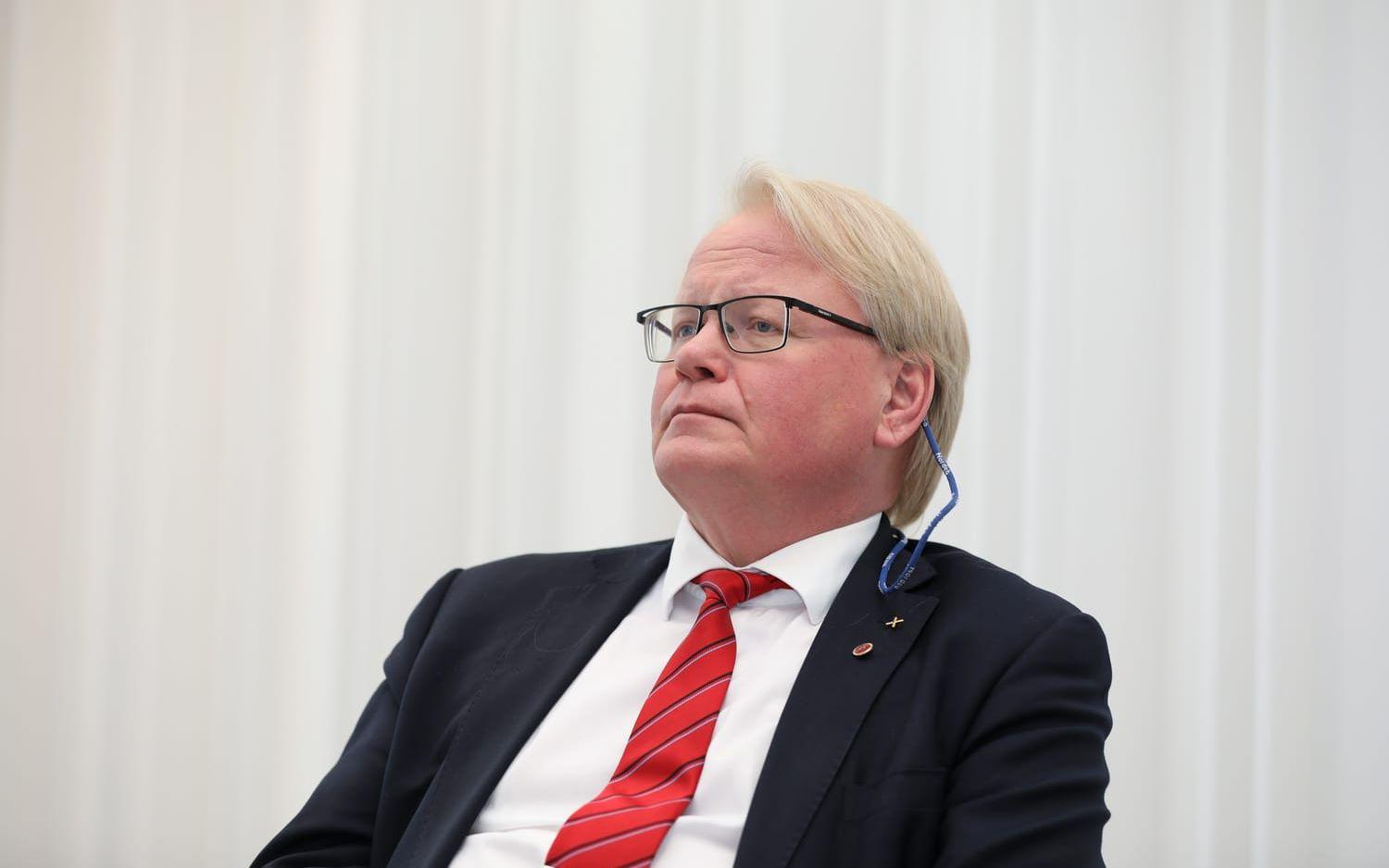 Försvarsminister Peter Hultqvist (S).