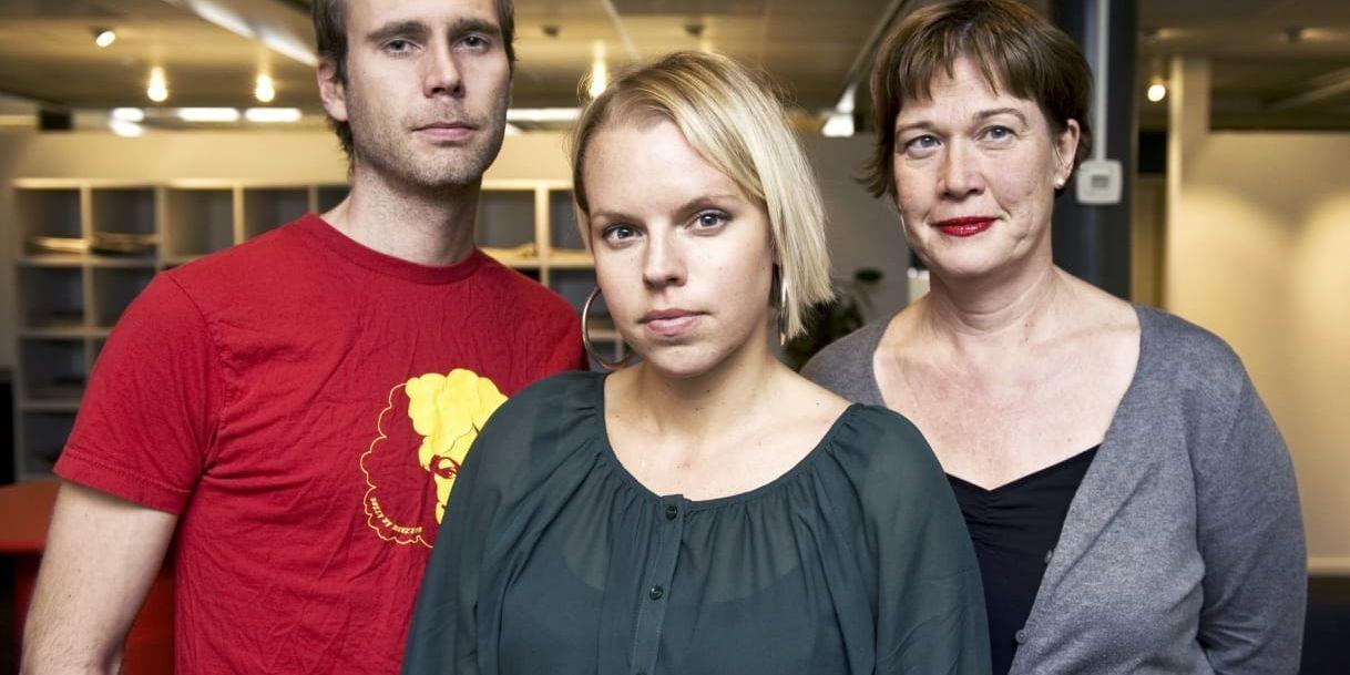 Eric Hilmersson, Cecilia Bäcklund och Gunilla Grahn-Hinnfors.