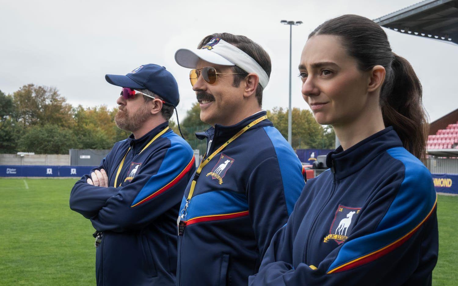 Ted Lasso återvänder till Richmond för att ta sig an sin största utmaning hittills. Pressbild. 